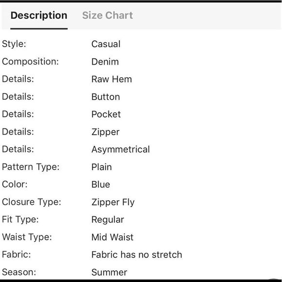 Bleach Wash Asymmetric Hem Frayed Denim Shorts - Picture 5 of 5